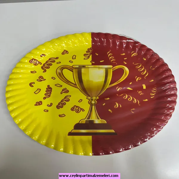 Galatasaray Temalı Karton Tabak 